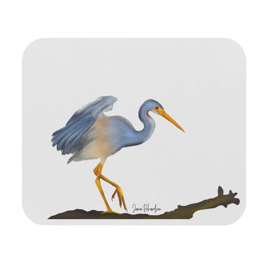 Harriet the Heron Mouse Pad | Louisiana Wildlife Art
