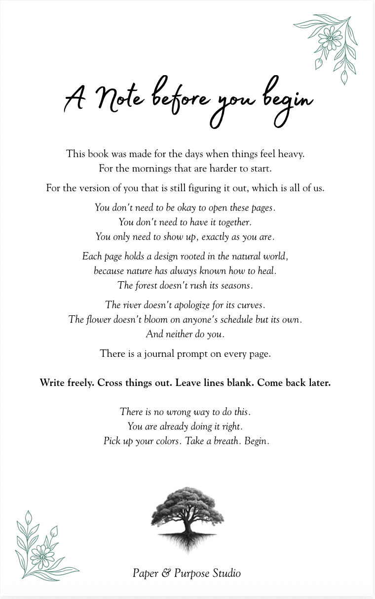 Rooted & Rising Digital Coloring Book